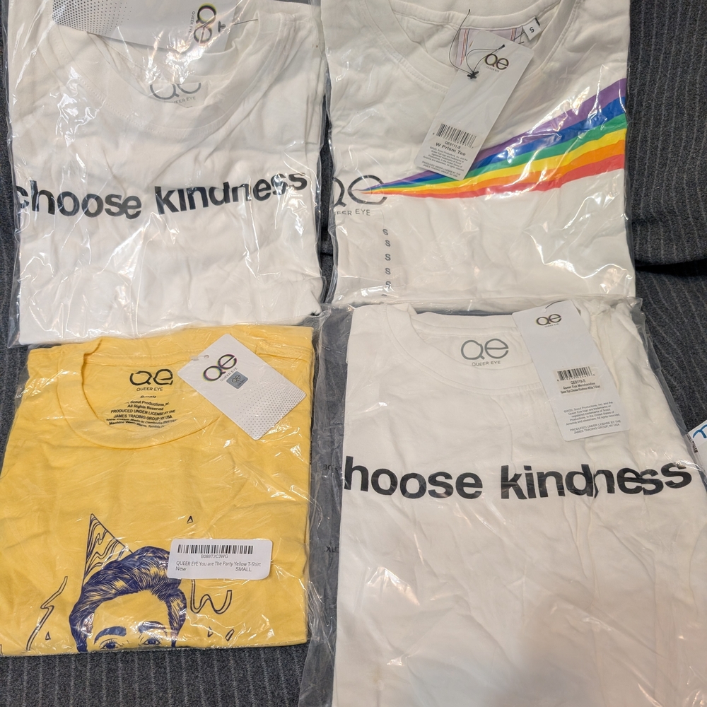 QED London Kids 'Choose Kindness' T-Shirt - White and Yellow